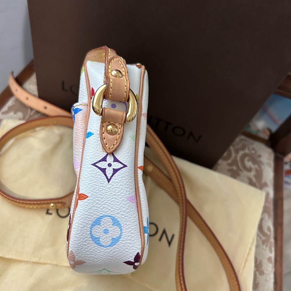 Louis Vuitton Rift Multicolore Takashi Murakami Limited Edition White Crossbody - Picture 12 of 16